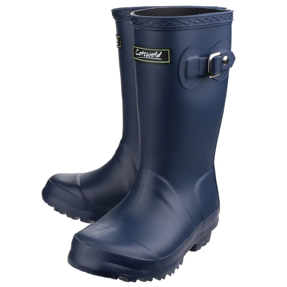 Cotswold Childrens Buckingham Wellington Boots in Navy 