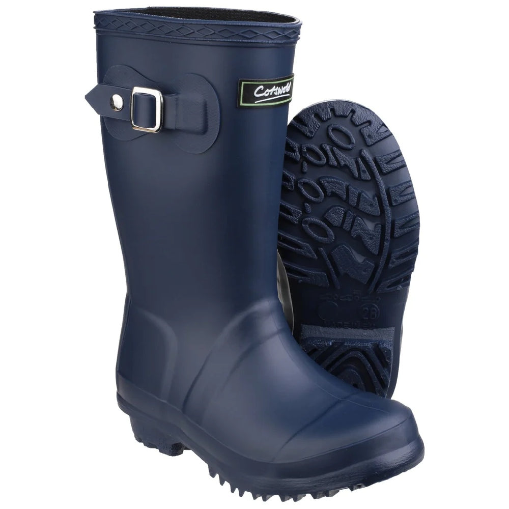 Cotswold Childrens Buckingham Wellington Boots in Navy 