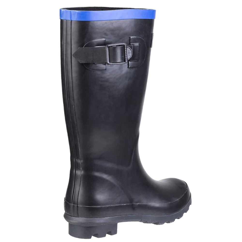 Cotswold Childrens Fairweather Wellington Boots in Black Blue 