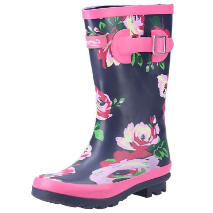 Cotswold Childrens Flower Wellington Boots in Floral Print