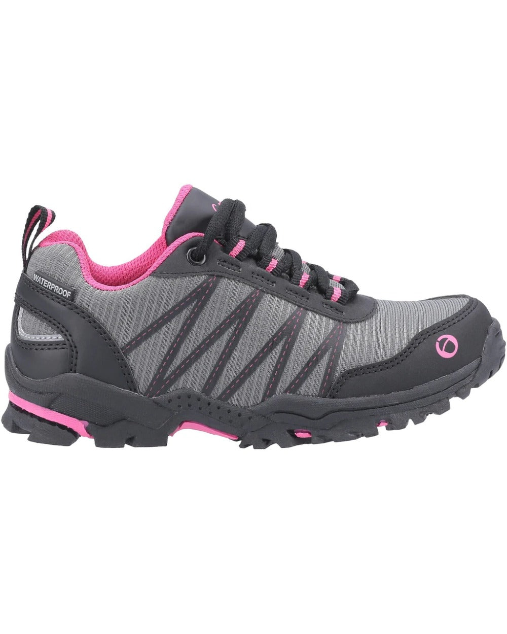 Cotswold Childrens Littledean Hiking Waterproof Shoes in Pink 