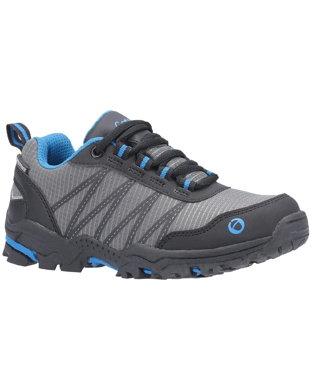 Cotswold Childrens Littledean Hiking Waterproof Shoes in Blue 