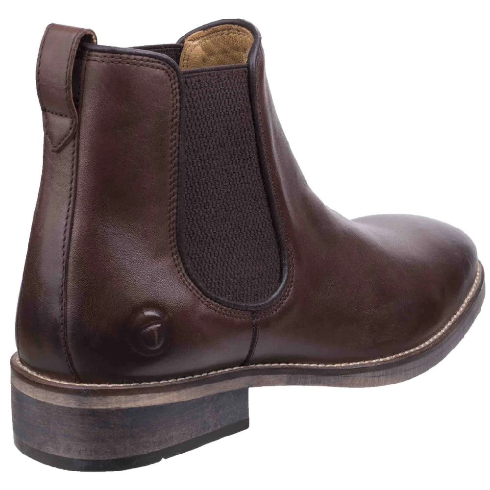 Cotswold Corsham Chelsea Boots in Dark Brown 