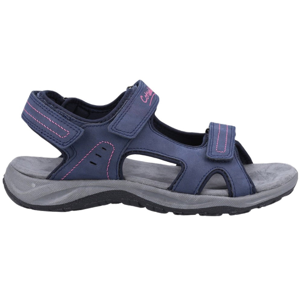 Cotswold Freshford Recycled Sandals In Navy/Berry