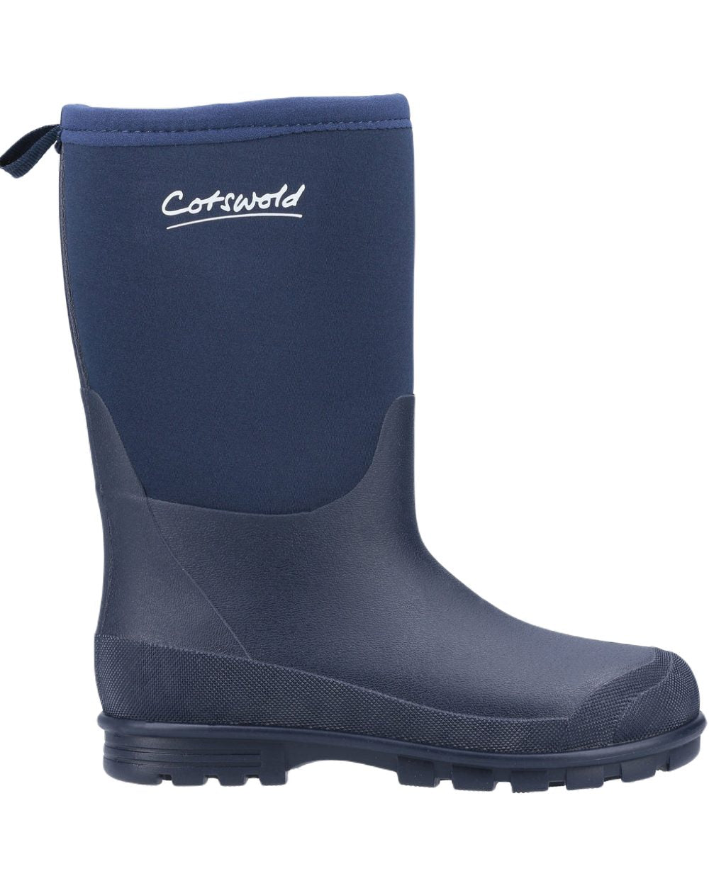 Cotswold Hilly Neoprene Childrens Wellington Boots In Navy 