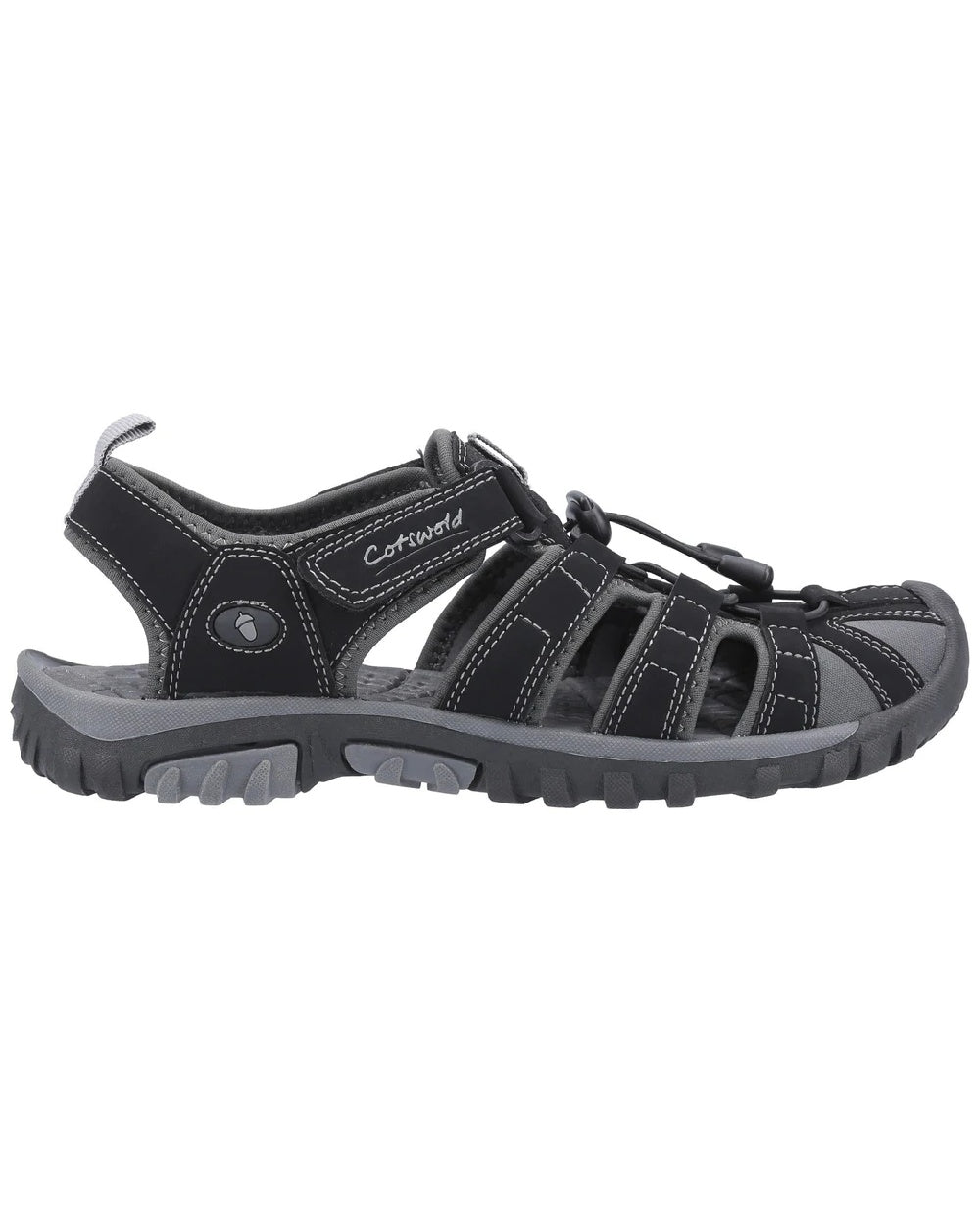 Cotswold Mens Sandhurst Touch Fastening Sandals in Black 