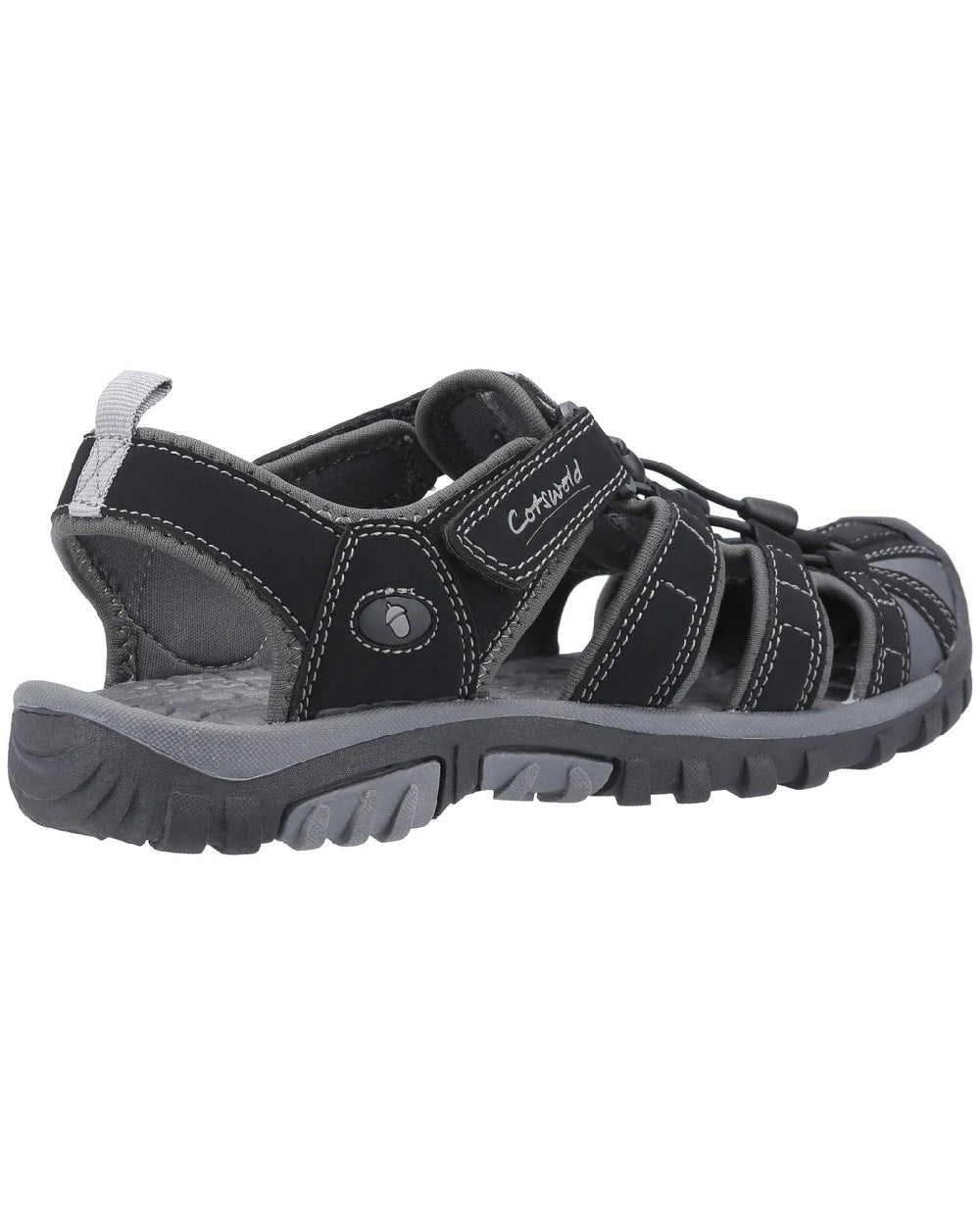 Cotswold Mens Sandhurst Touch Fastening Sandals in Black 