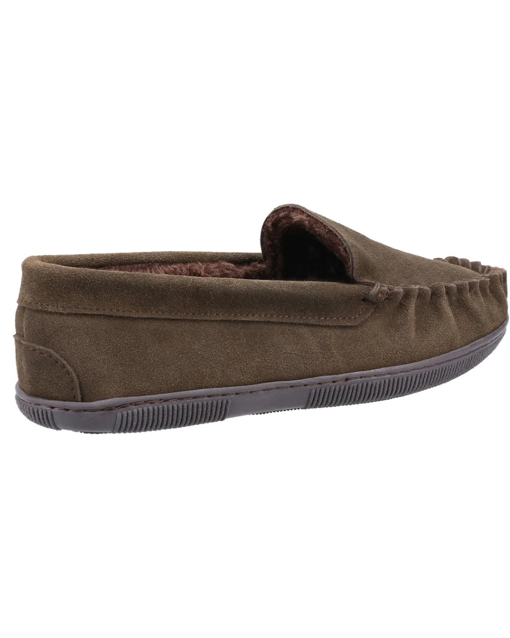 Cotswold Mens Sodbury Moccasin Slippers in Brown 