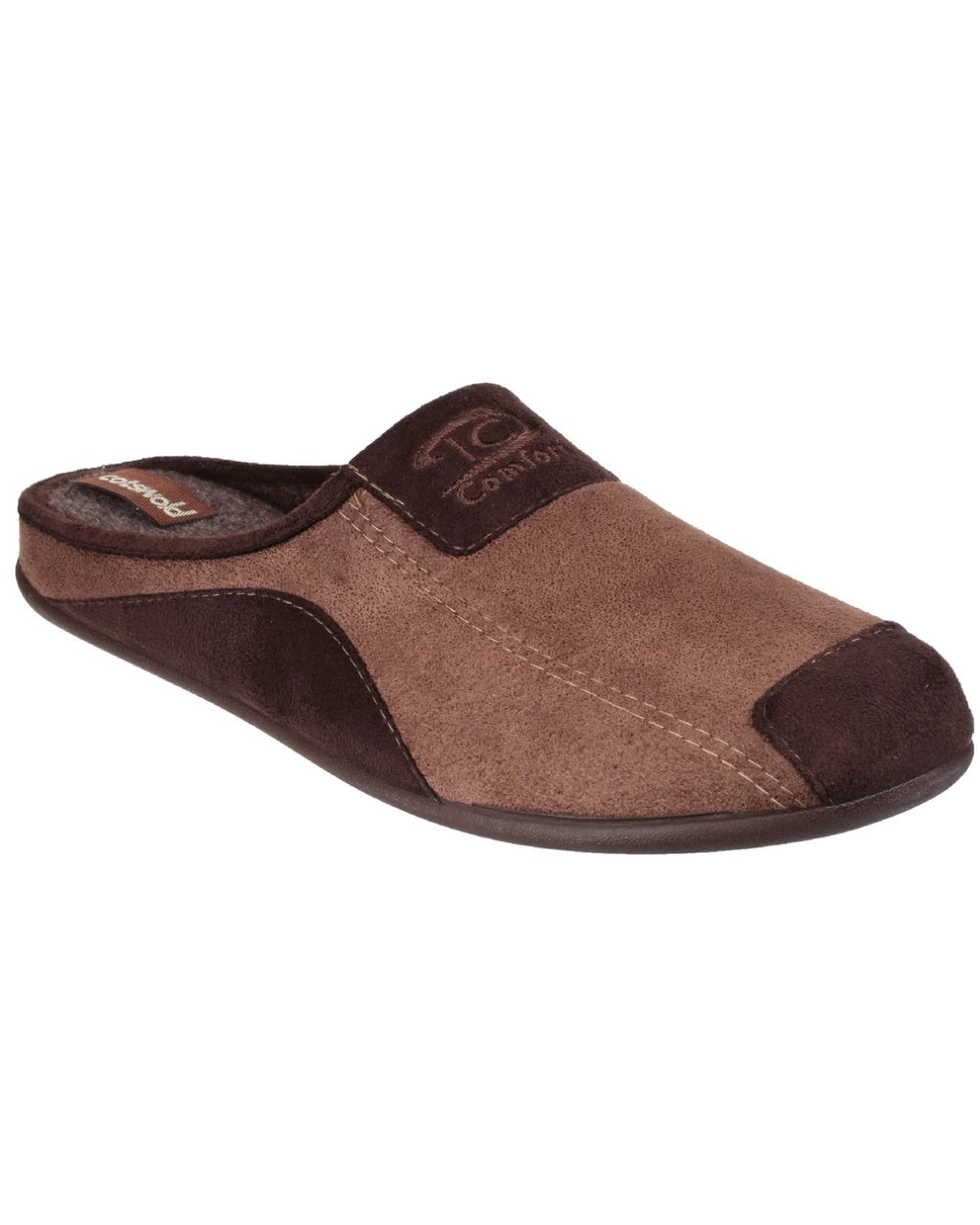 Cotswold Mens Westwell Slippers in Brown 