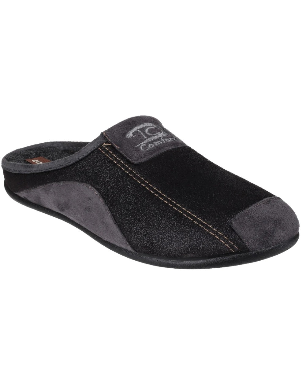 Cotswold Mens Westwell Slippers in Black 