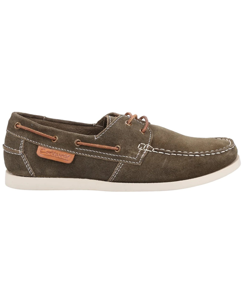 Cotswold Mitcheldean Boat Shoes in Khaki