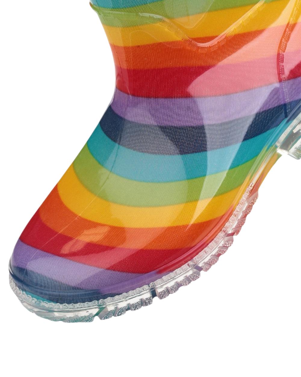 Cotswold PVC Junior Wellington Boots In Rainbow 