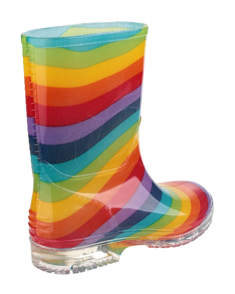 Cotswold PVC Junior Wellington Boots In Rainbow 