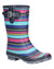Cotswold Paxford Elasticated Mid Calf Wellington Boots In Multi Stripes #colour_multi-stripes