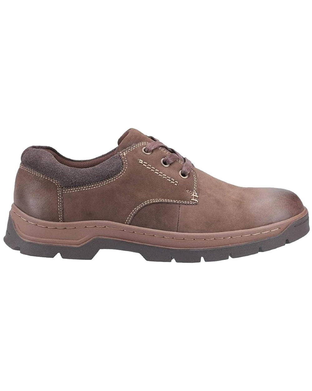 Cotswold Thickwood Burnished Leather Casual Shoes in Brown  