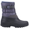 Cotswold Mens Chase Touch Fastening and Zip Up Winter Boots In Grey #colour_grey