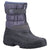 Cotswold Womens Chase Touch Fastening and Zip Up Winter Boots In Grey #colour_grey