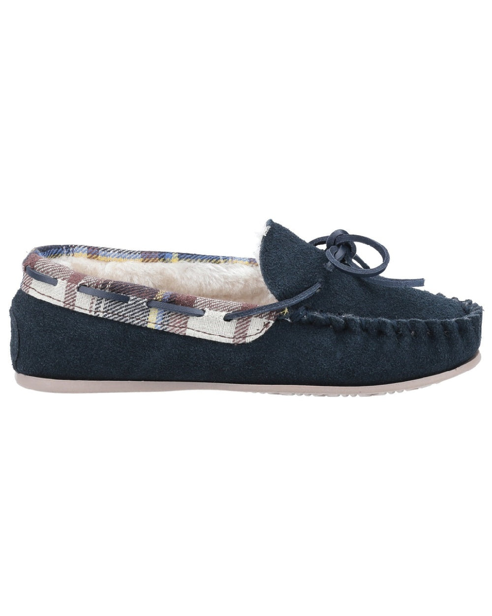 Cotswold Womens Kilkenny Moccasin Slippers in Navy 