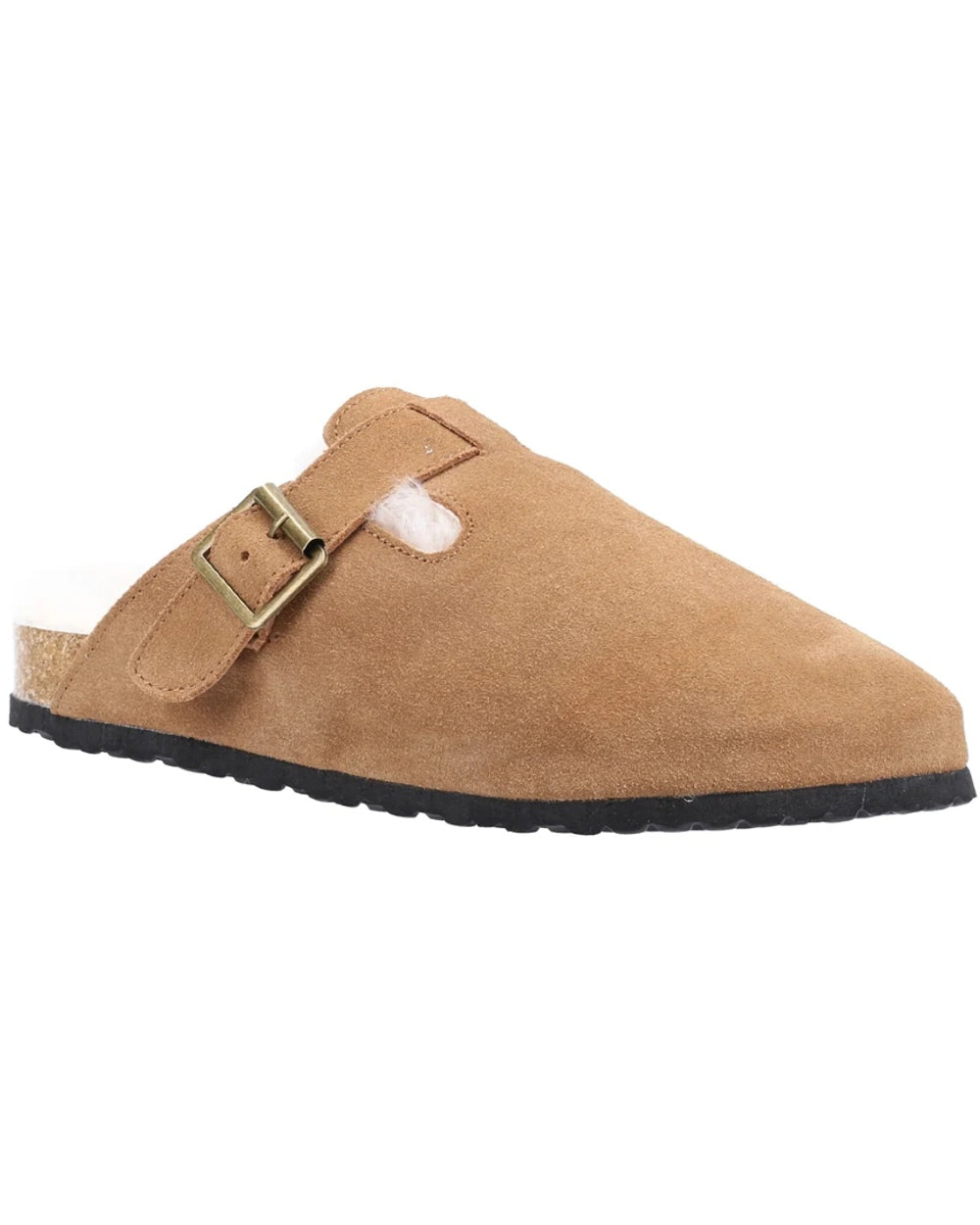 Cotswold Womens Ruspidge Sheepskin Mule Slippers in Cognac 