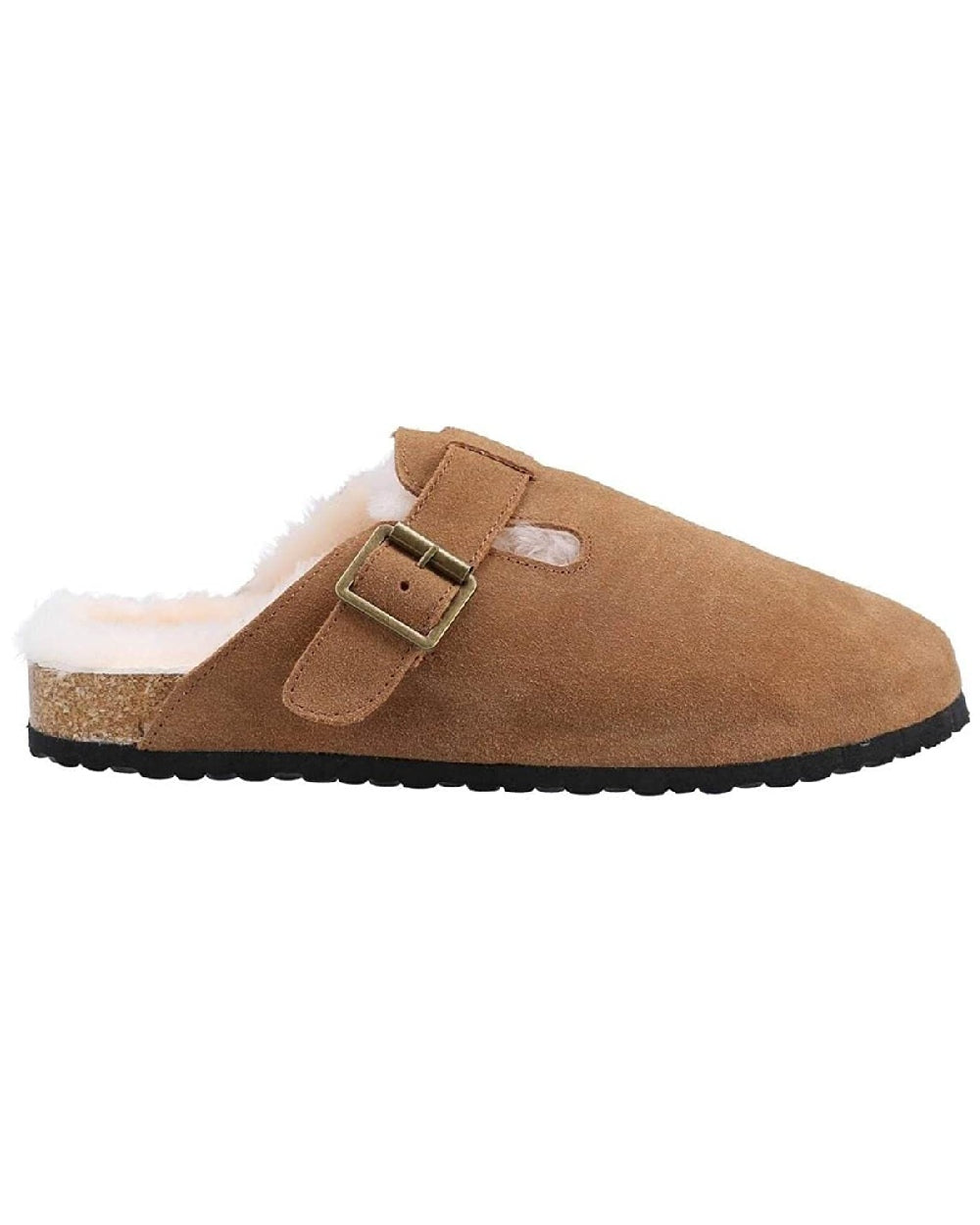 Cotswold Womens Ruspidge Sheepskin Mule Slippers in Cognac 