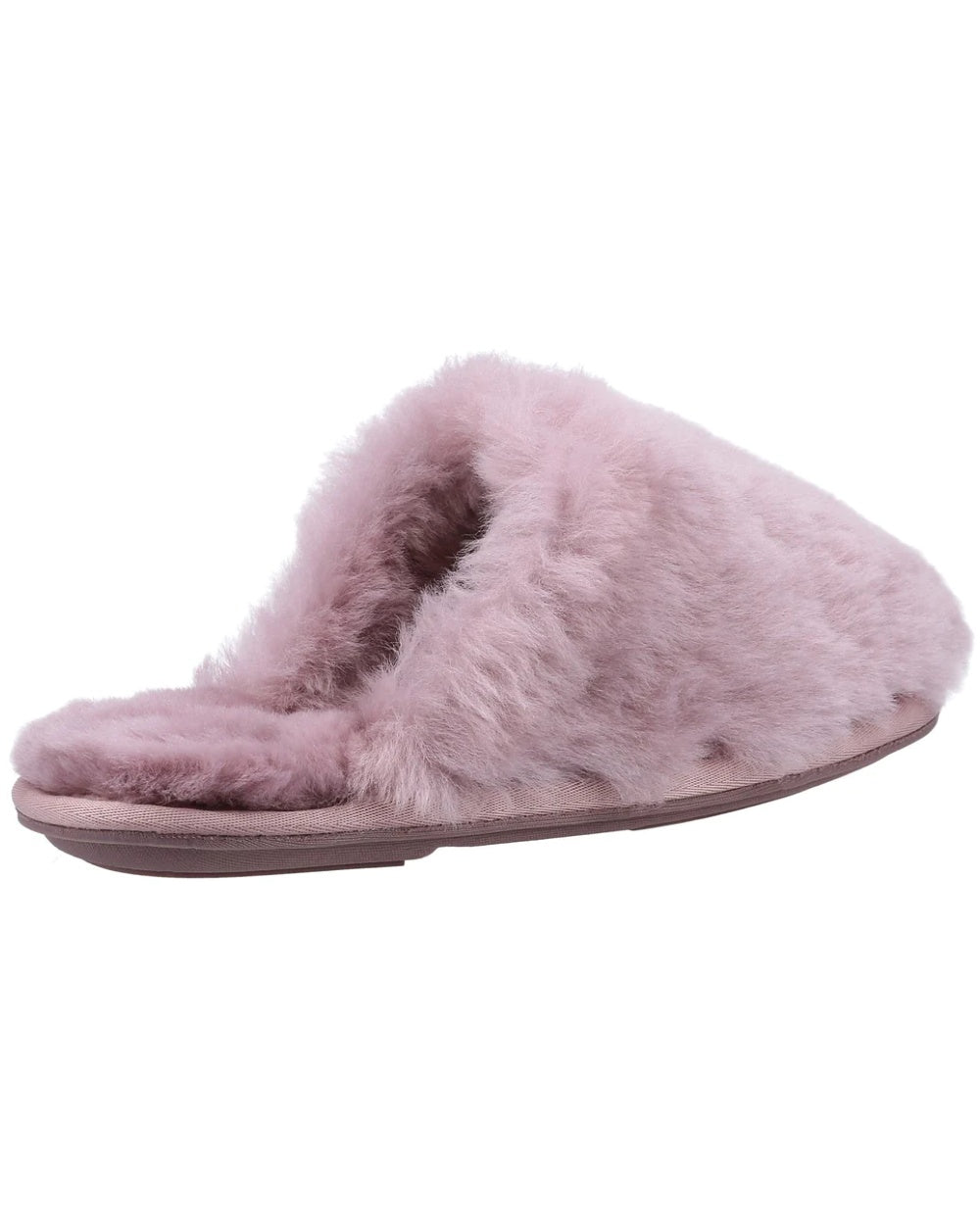 Cotswold Womens Salperton Sheepskin Mule Slippers in Pink 