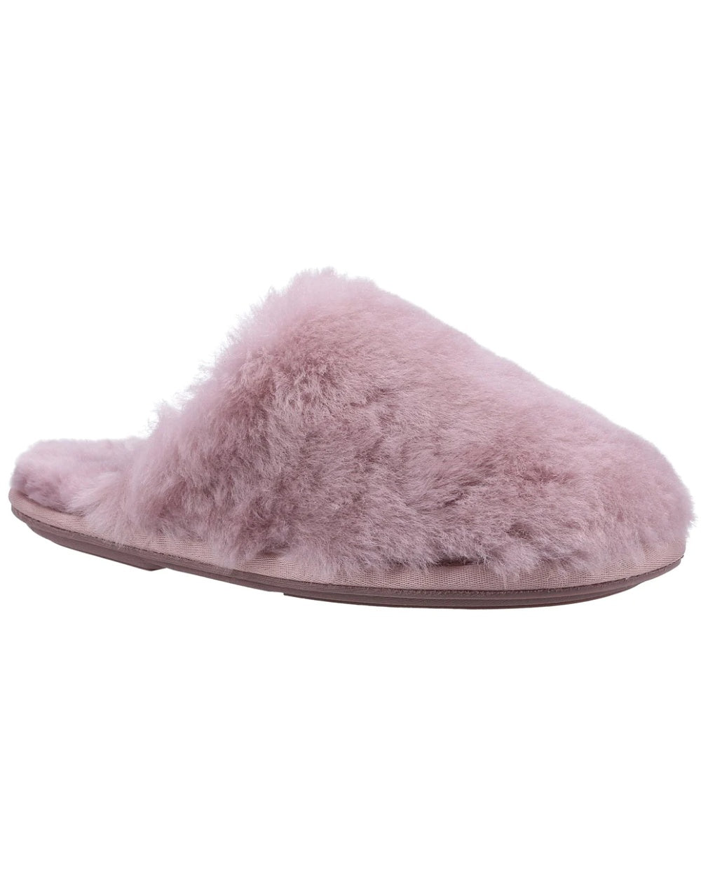 Cotswold Womens Salperton Sheepskin Mule Slippers in Pink 