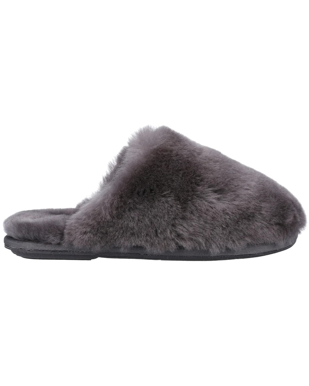 Cotswold Womens Salperton Sheepskin Mule Slippers in Grey 