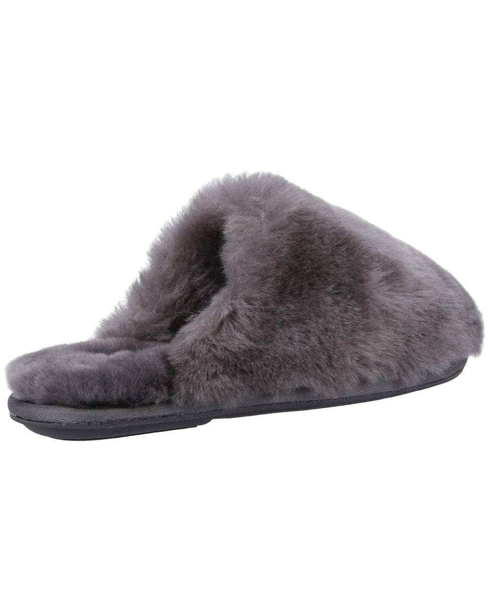 Cotswold Womens Salperton Sheepskin Mule Slippers in Grey 