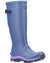 Costwold Ladies Realm Adjustable Wellington Boots in Blue Purple #colour_blue-purple