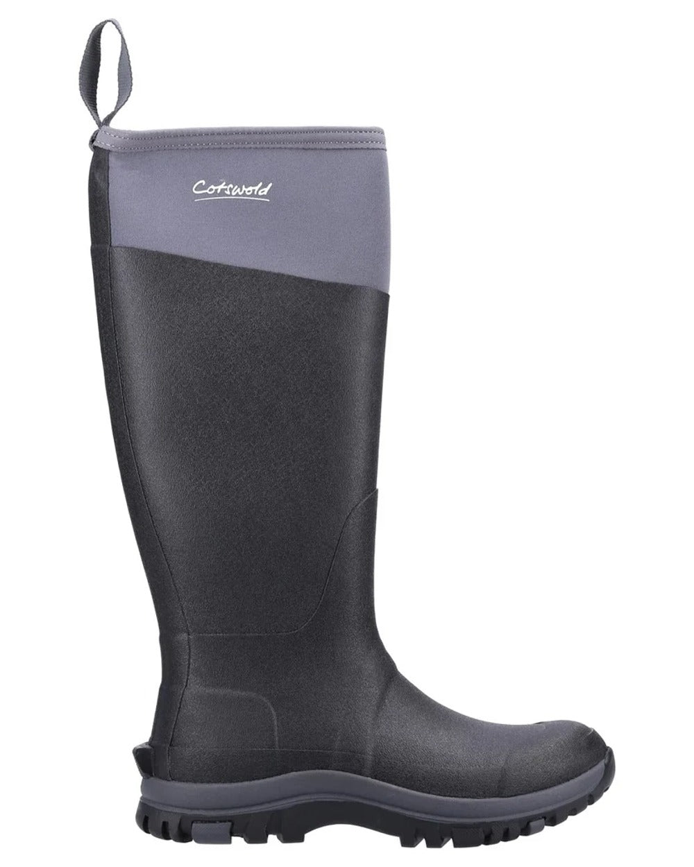 Grey coloured Cotswold Womens Wentworth Wellingtons on white background 
