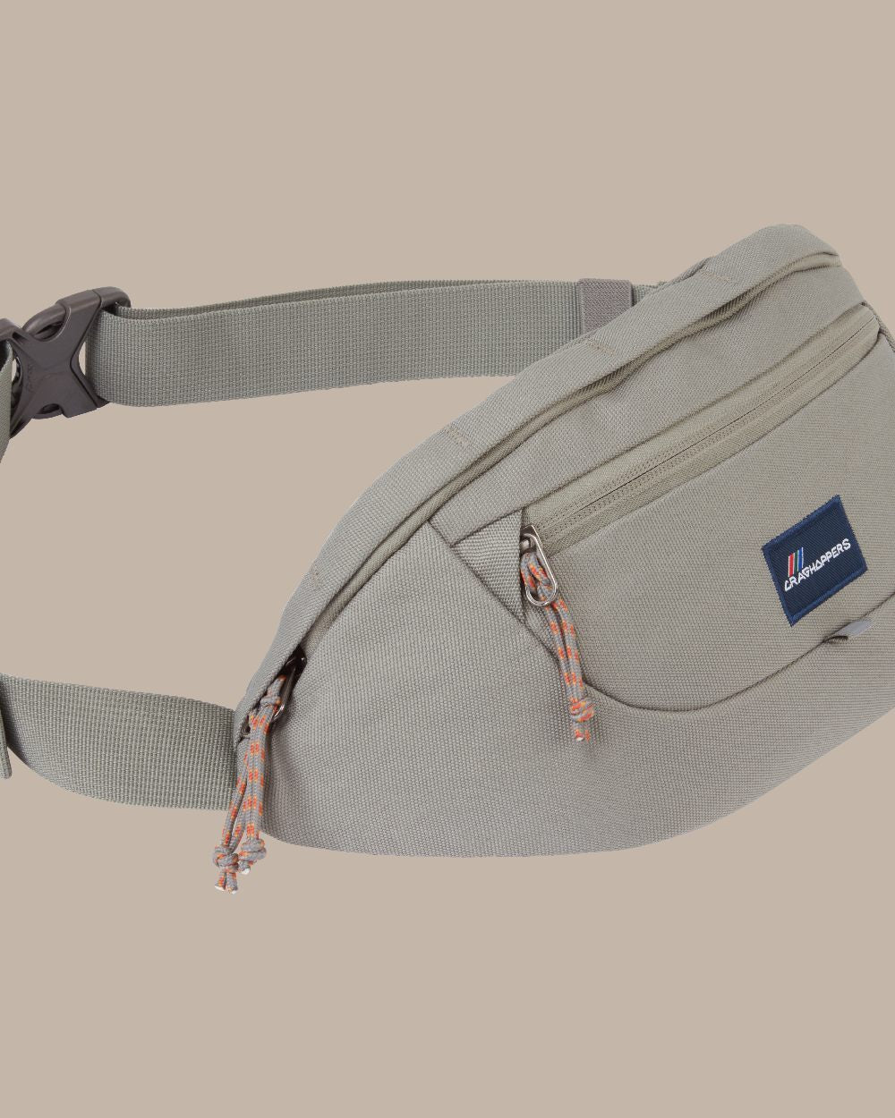 Vert Coloured Craghoppers 1.5 L kiwi Classic Bum Bag II on Beige Background 