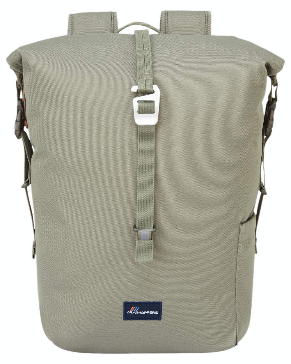 Vert coloured Craghoppers 16L Kiwi Classic Rolltop II Backpack on white background 