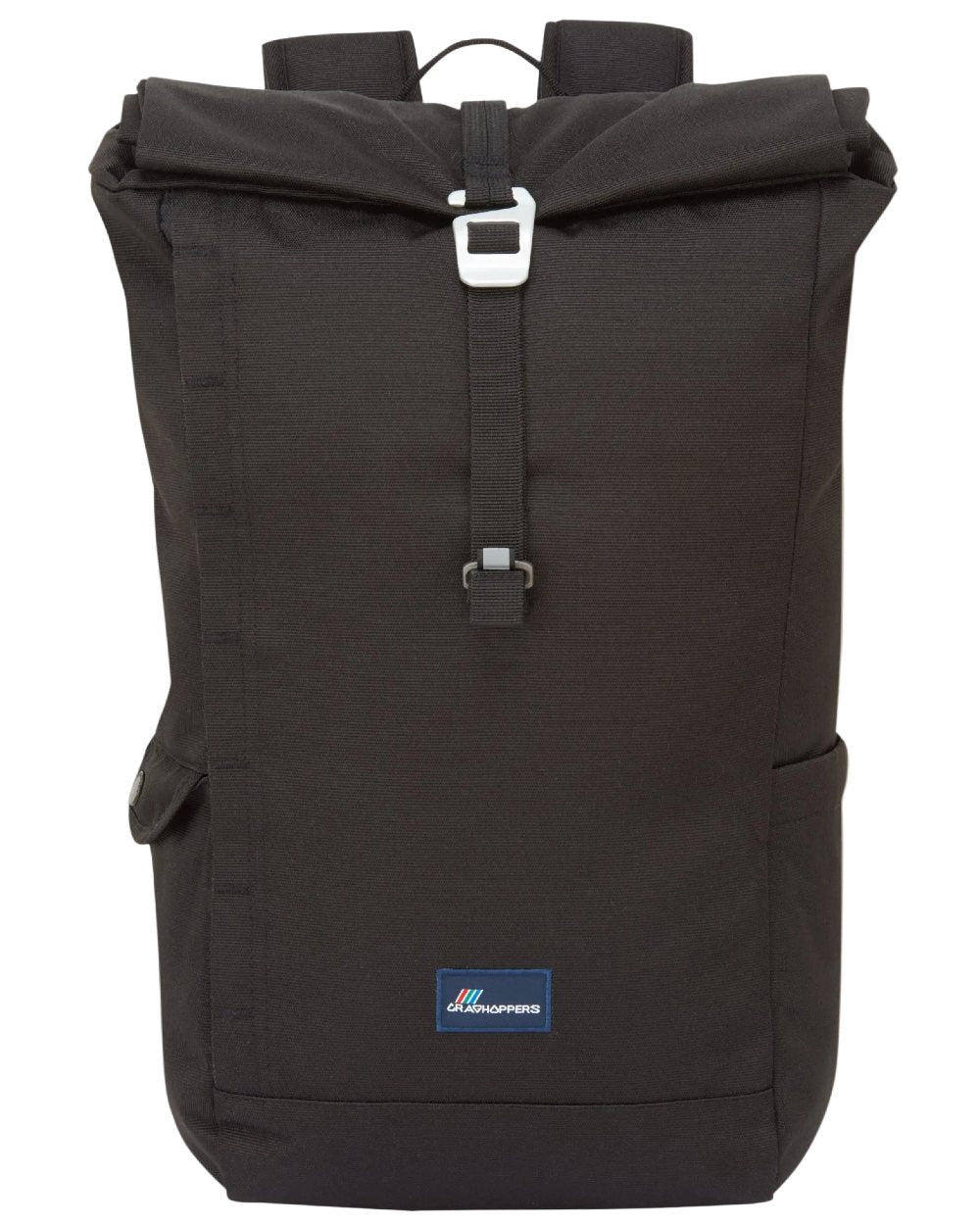Black coloured Craghoppers 20L Kiwi Classic Rolltop Backpack II on white background 