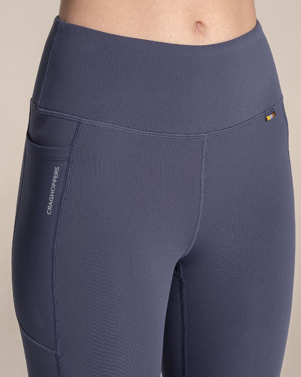 Anthracite coloured Craghoppers Alex II Legging on beige background 