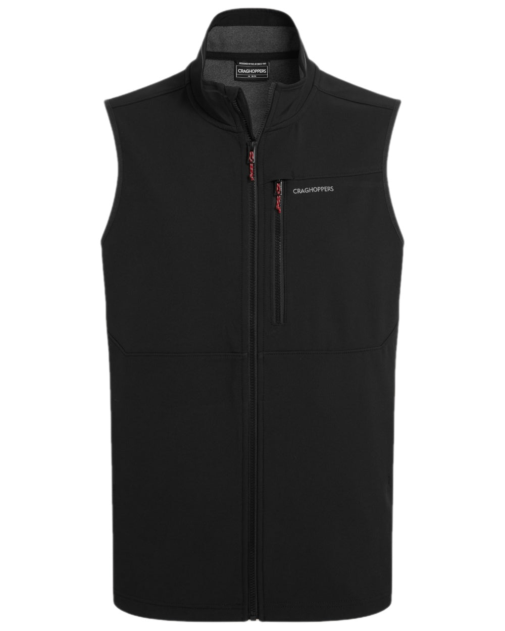 Black Coloured Craghoppers Altis Vest on white background 