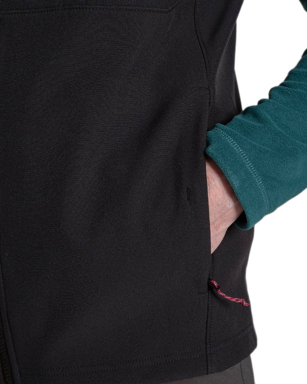 Black Coloured Craghoppers Altis Vest on white background 