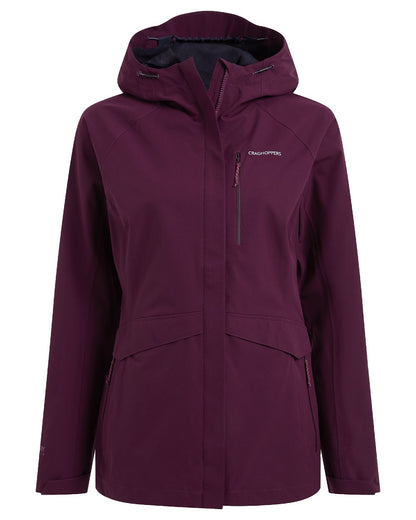 Beet Coloured Craghoppers Caldbeck Ladies Jackets On A White Background 