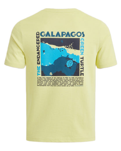 Key Lime coloured Craghoppers Childrens Ellis Short Sleeved T-Shirt on white background 