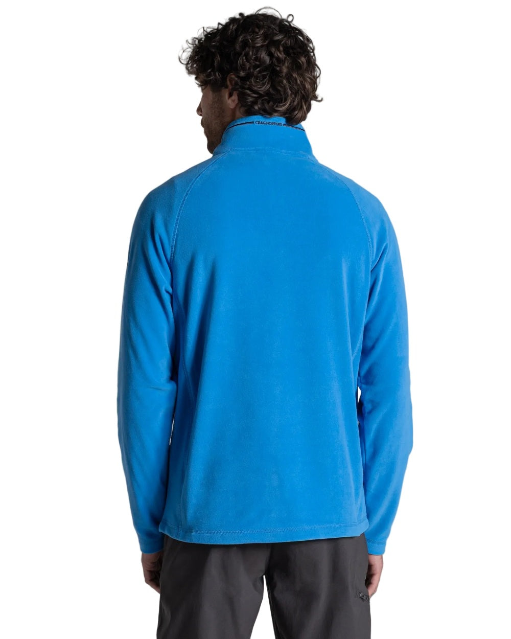 Azure Sky Coloured Craghoppers Corey VI Half Zip Fleece on white background 