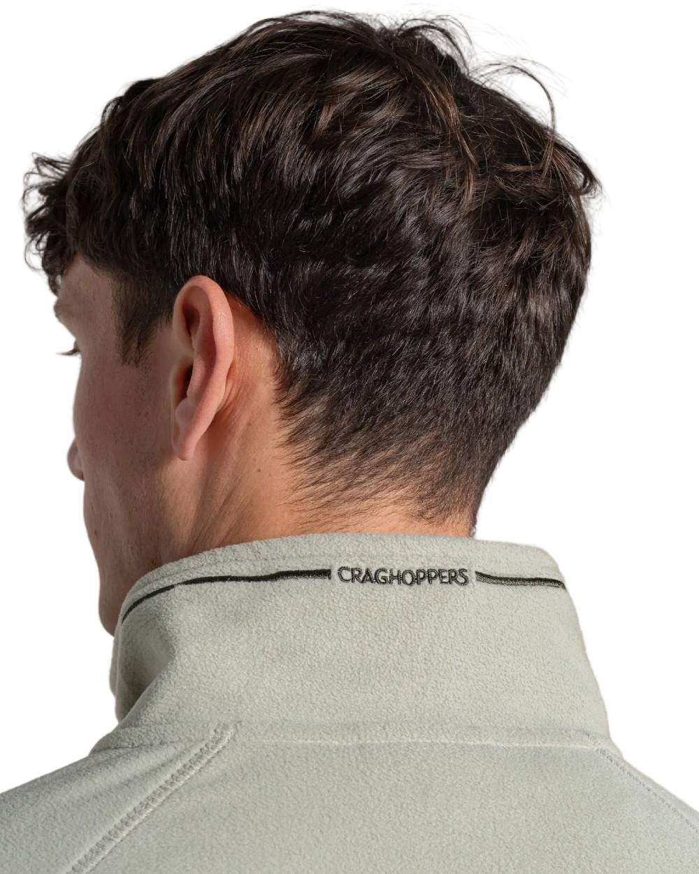 Bayleaf Coloured Craghoppers Corey VI Half Zip Fleece on white background 