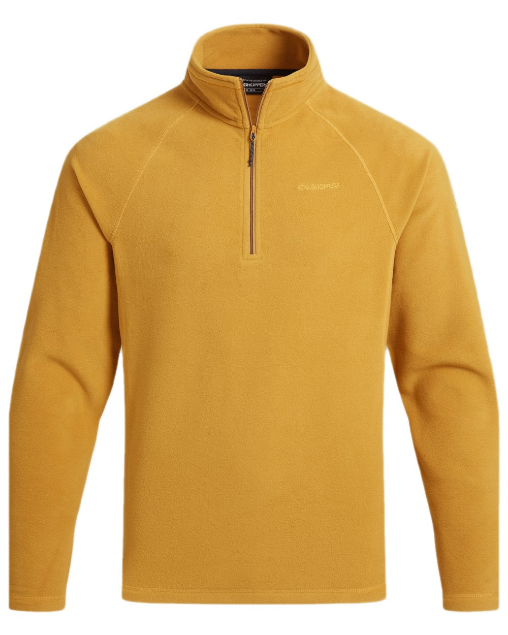 Beeswax Coloured Craghoppers Corey VI Half Zip Fleece on white background 