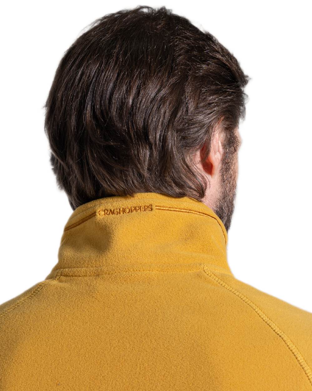 Beeswax Coloured Craghoppers Corey VI Half Zip Fleece on white background 