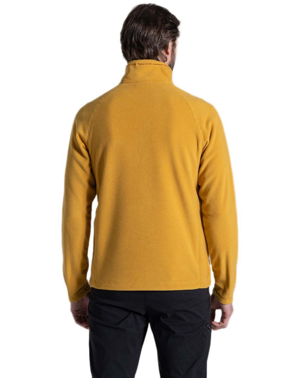 Beeswax Coloured Craghoppers Corey VI Half Zip Fleece on white background 