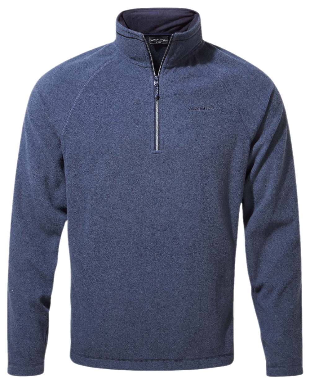 Blue Navy Marl Coloured Craghoppers Corey VI Half Zip Fleece on white background 