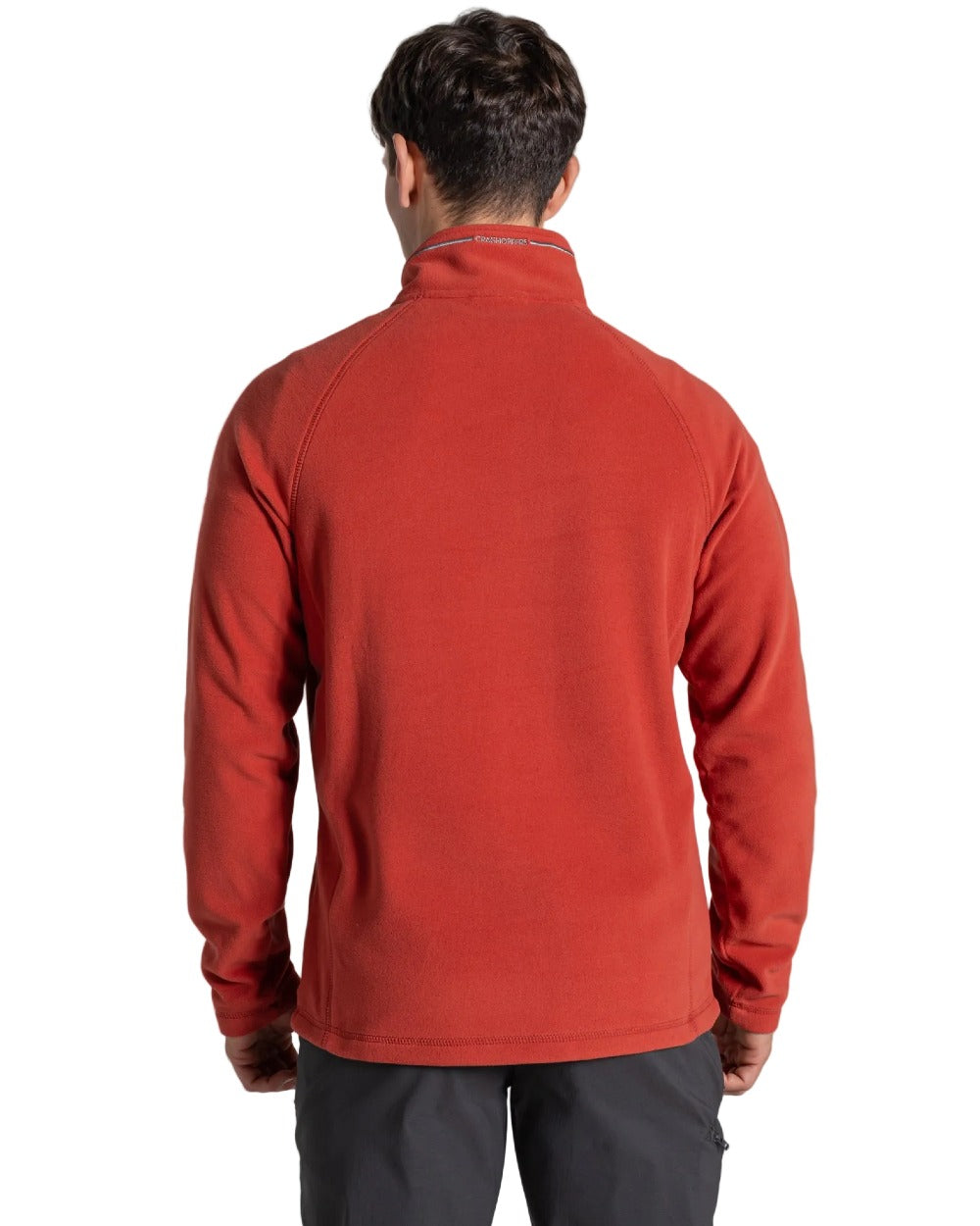 Dark Feldspar Coloured Craghoppers Corey VI Half Zip Fleece on white background 