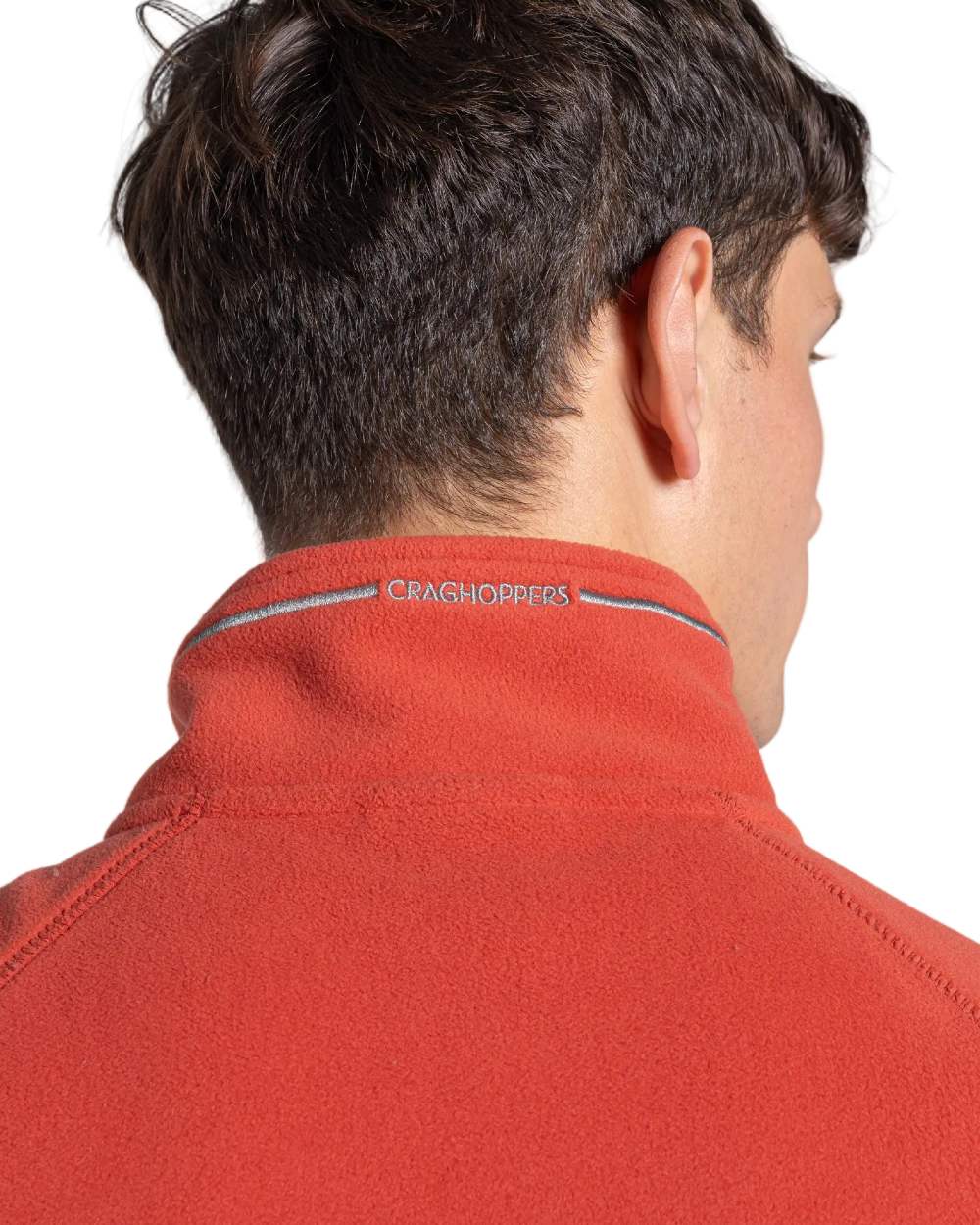 Dark Feldspar Coloured Craghoppers Corey VI Half Zip Fleece on white background 