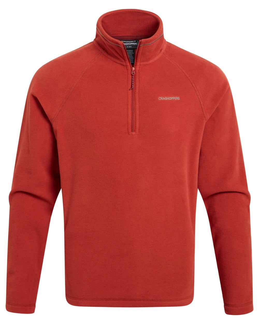 Dark Feldspar Coloured Craghoppers Corey VI Half Zip Fleece on white background 