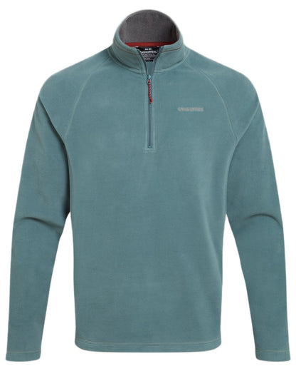 Green Ridge Coloured Craghoppers Corey VI Half Zip Fleece on white background 