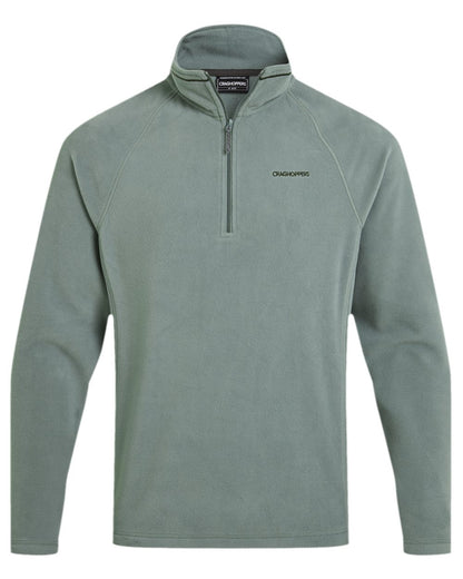 Laurel Green Coloured Craghoppers Corey VI Half Zip Fleece on white background 