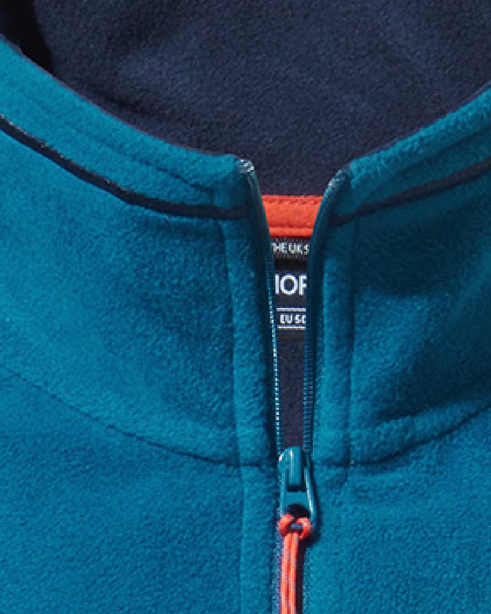 Poseidon Blue Coloured Craghoppers Corey VI Half Zip Fleece on white background 